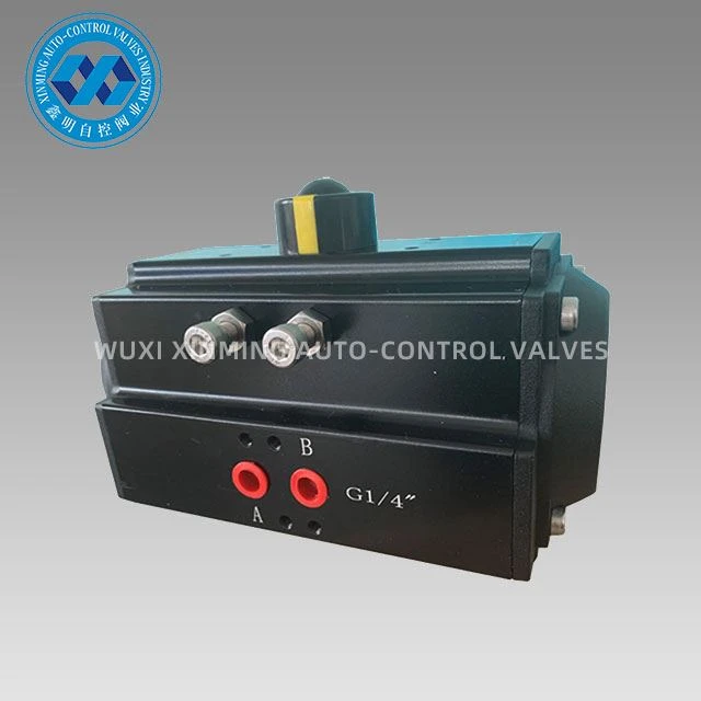 رف ألومنيوم أسود بالكامل ومشغل هوائي لترس