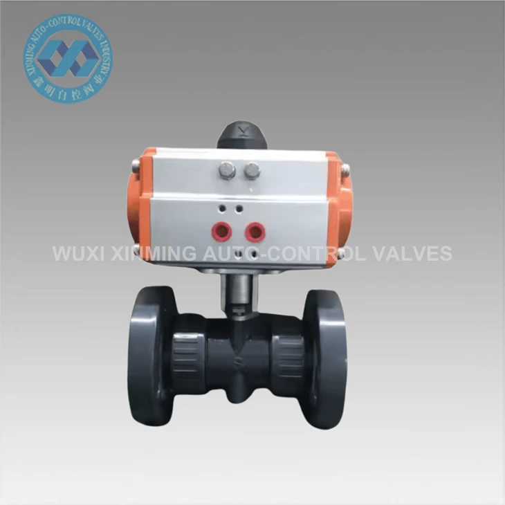 Double Sleeve Polyvinyl Chloride Ball Valve