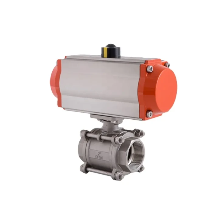 NPT THELL PNEUMATIC ACTUTITED BALL VALVE|CE/ATEX معتمد