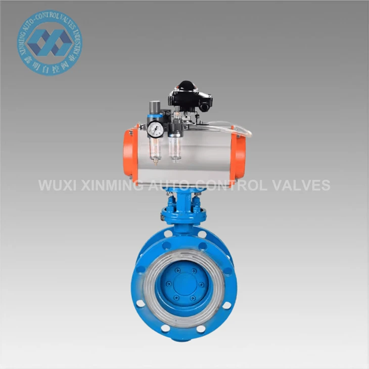 Pneumatic Handle Sanitary Butterfly Valve Dn100 Pneumatic Actuator Butterfly Valve