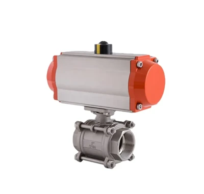 NPT THELL PNEUMATIC ACTUTITED BALL VALVE|CE/ATEX معتمد