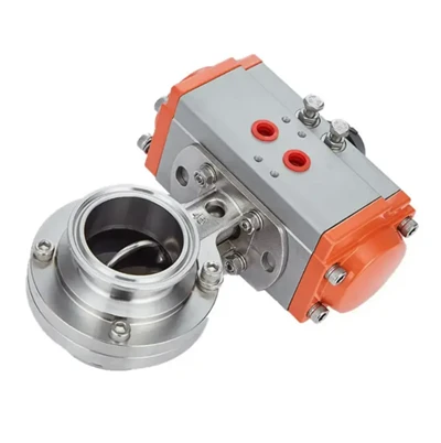 Wefer Hegienic Grade Actuator Pneumatic Butterfly Valve