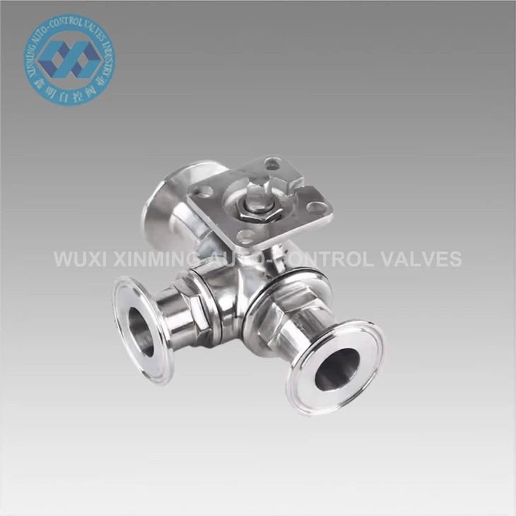 Tee High Platform Stainless Steel T-L-type Pneumatic Ball Valve