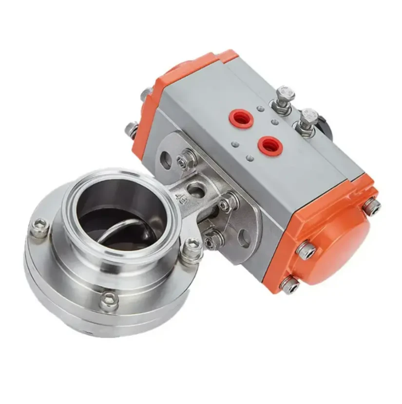 Wefer Hegienic Grade Actuator Pneumatic Butterfly Valve